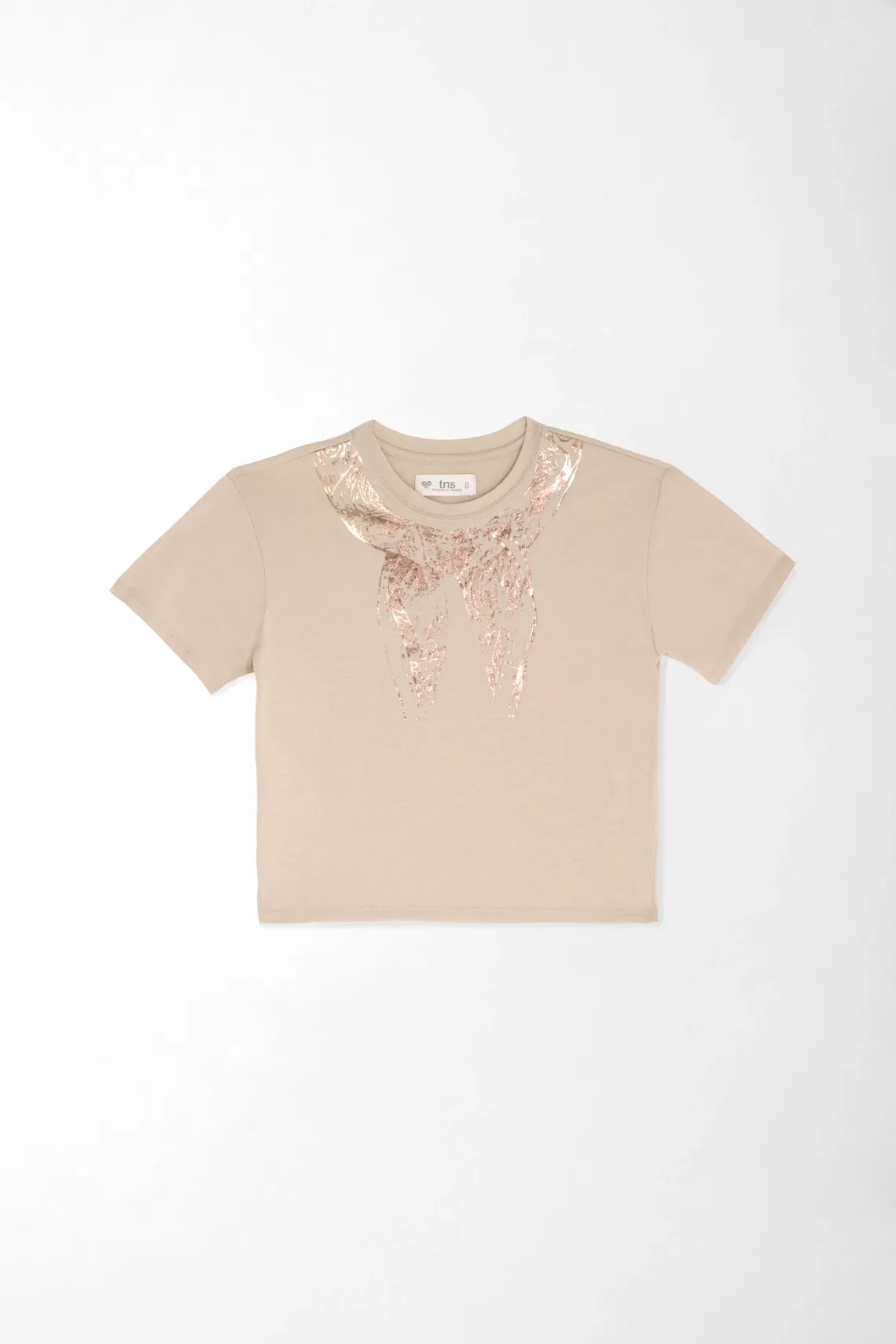 Camiseta en algodón estampada para niña
