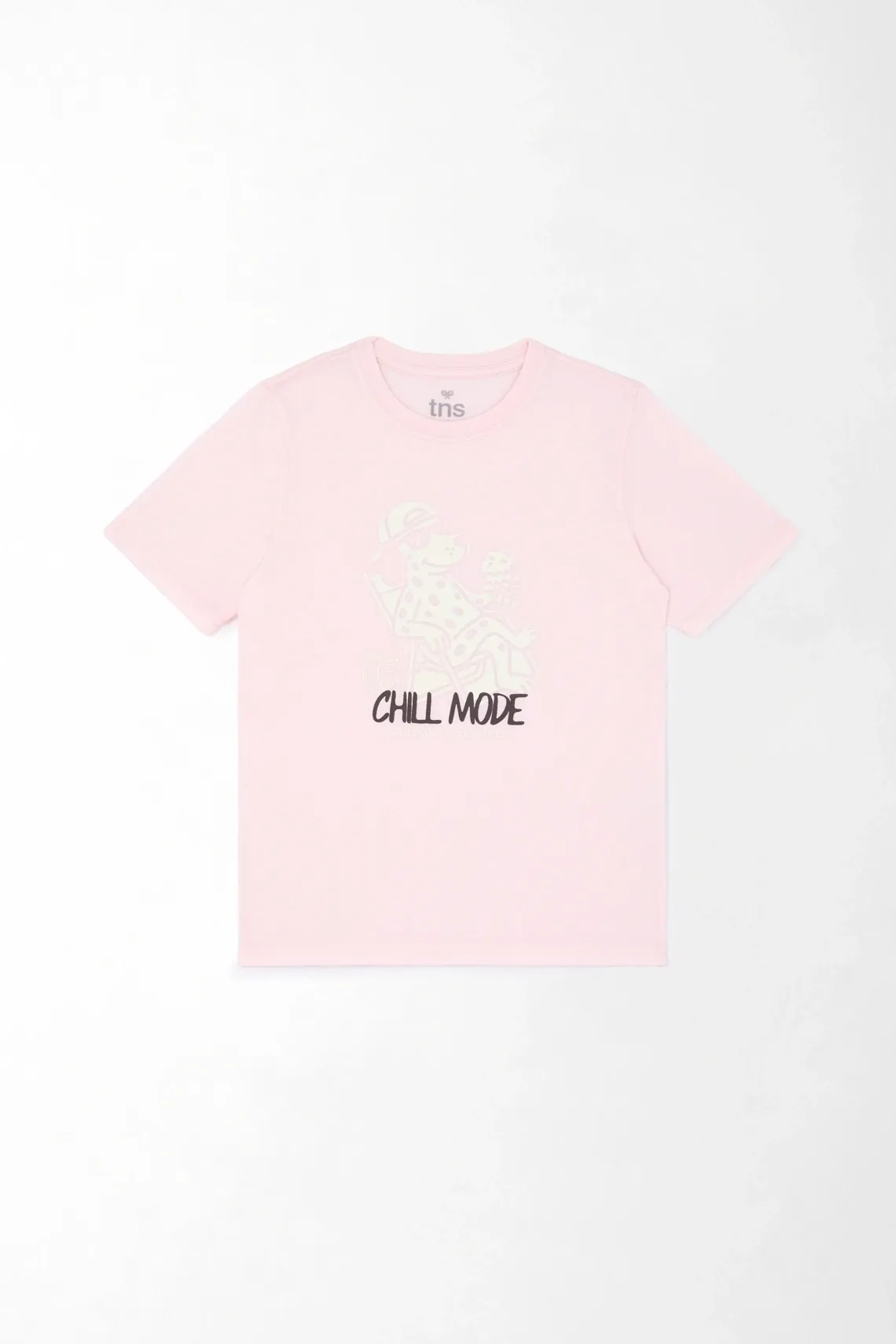 Camiseta básica rosada para niño