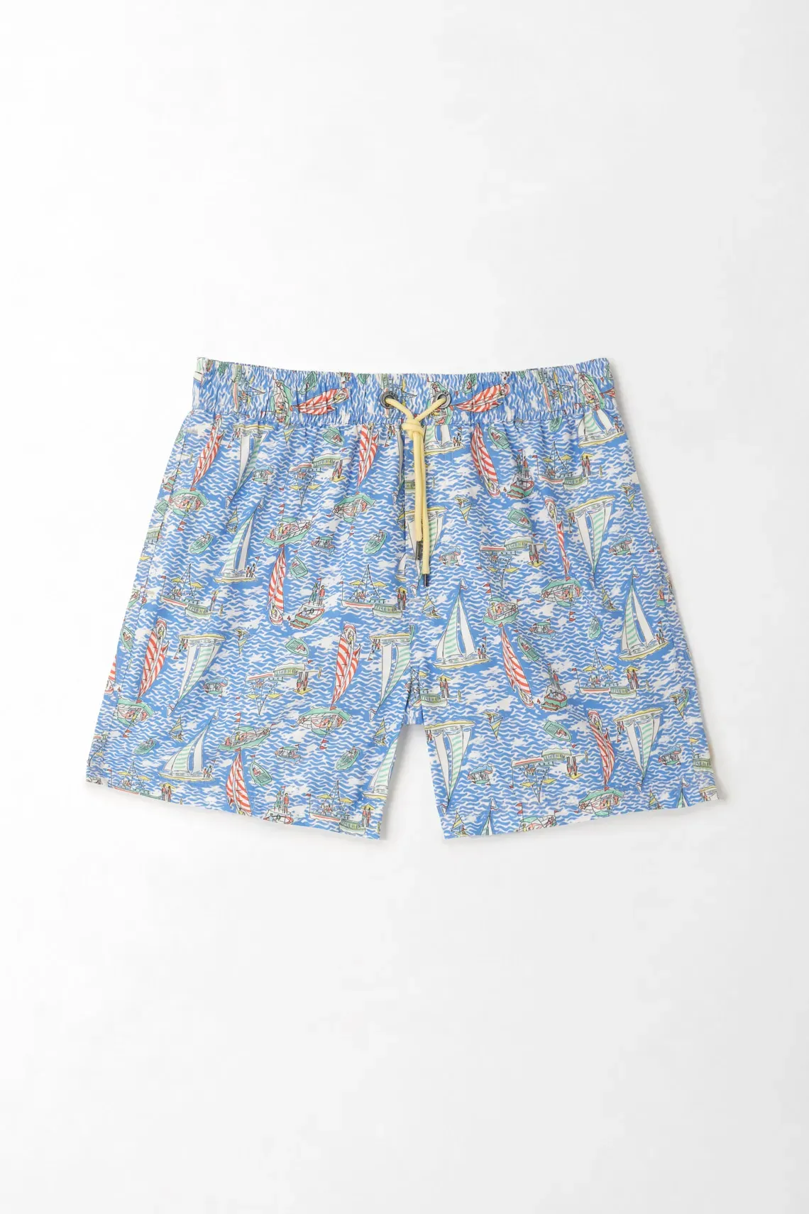 Pantaloneta de olas y veleros para hombre