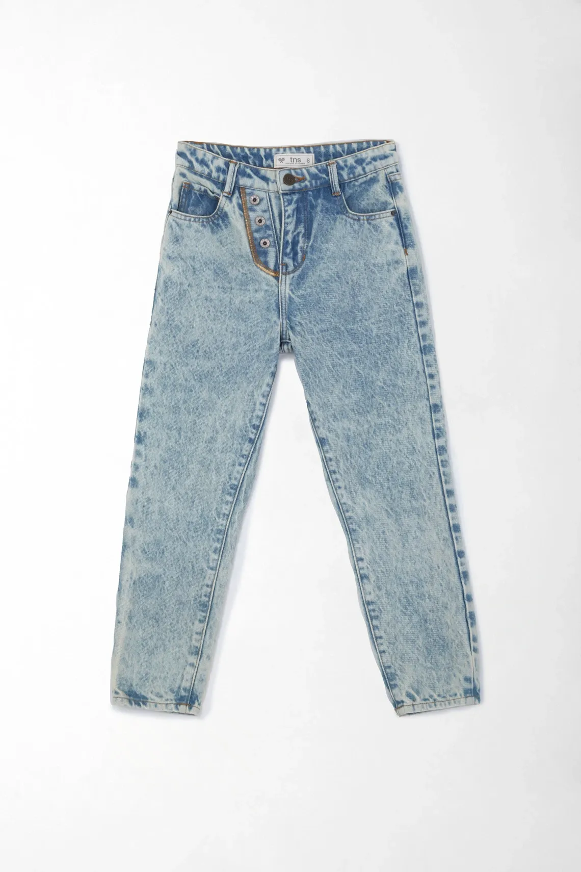 Jean Slouchy tiro alto para niña