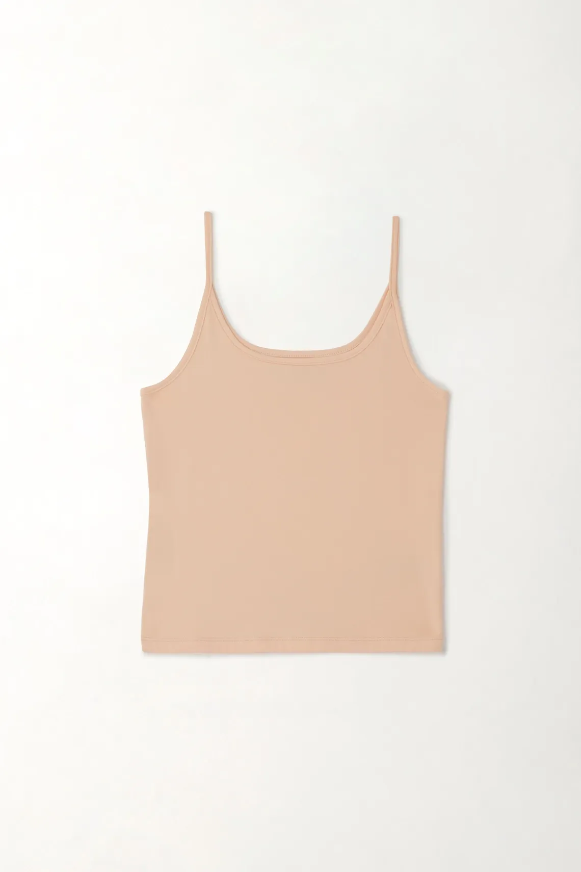 Camiseta de tiras naranja para mujer