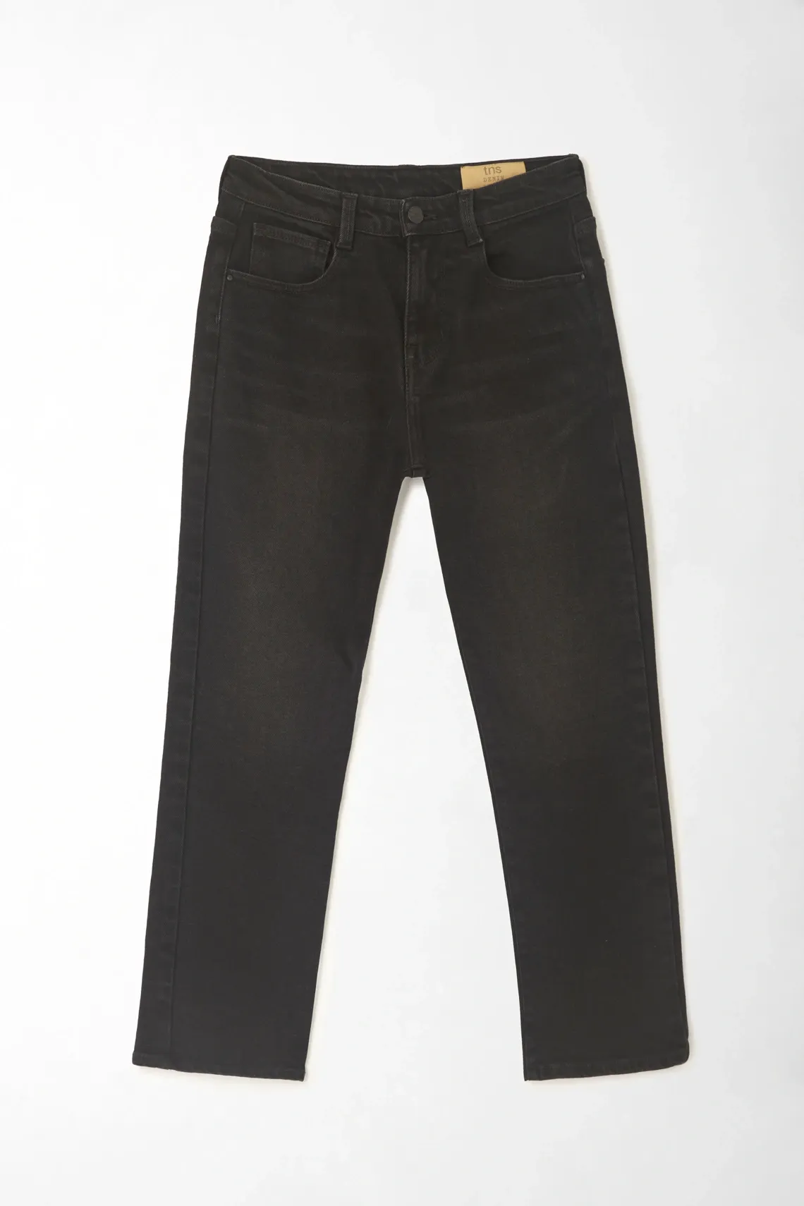 Jean recto en black denim para niño