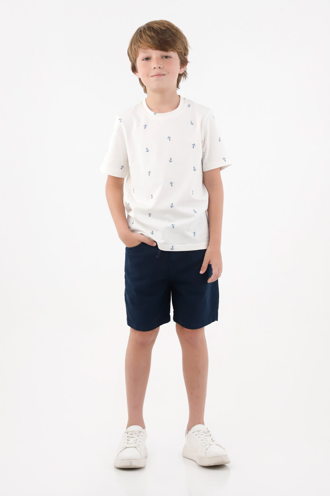 Bermuda en denim para niño