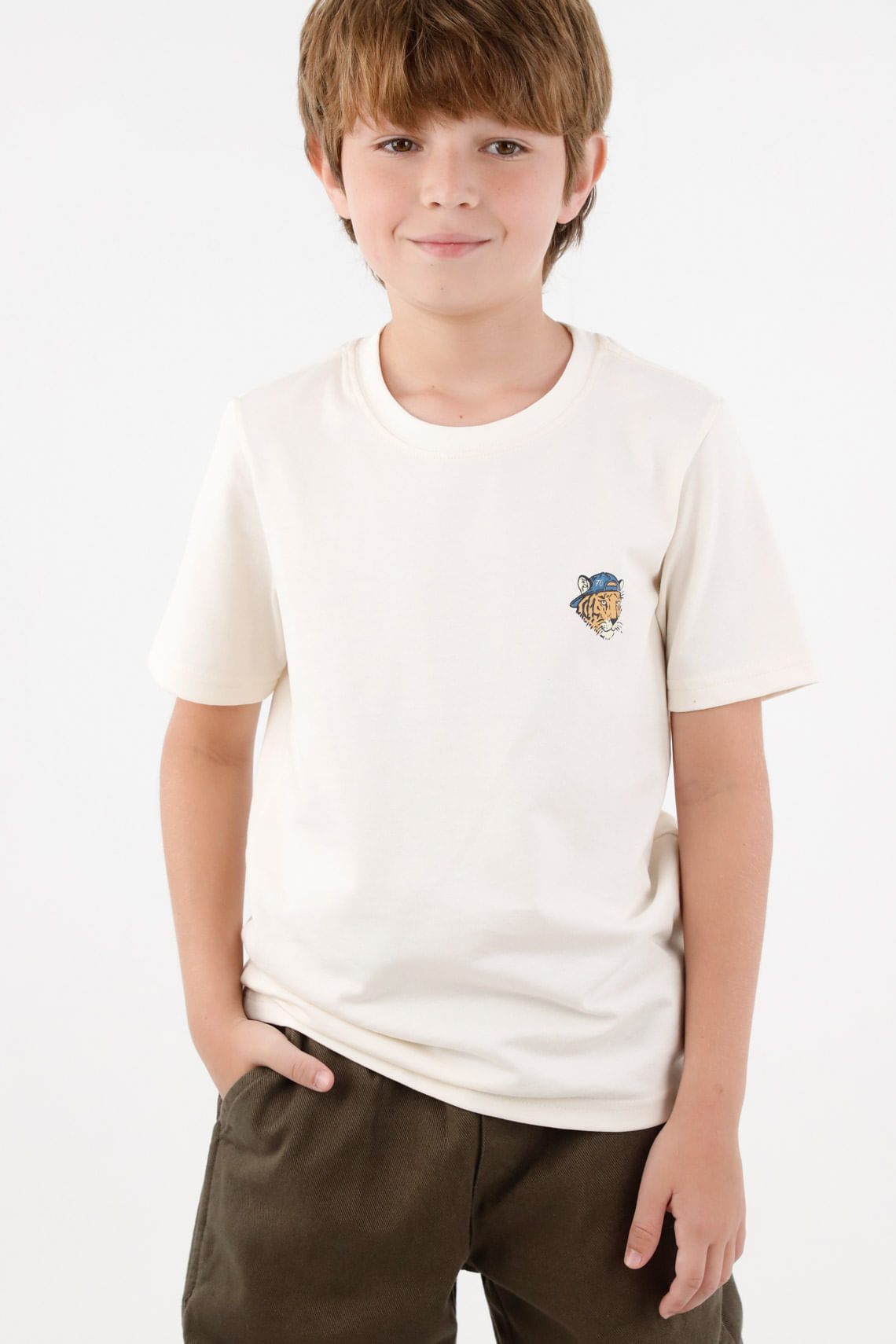 Camiseta clásica estampada para niño