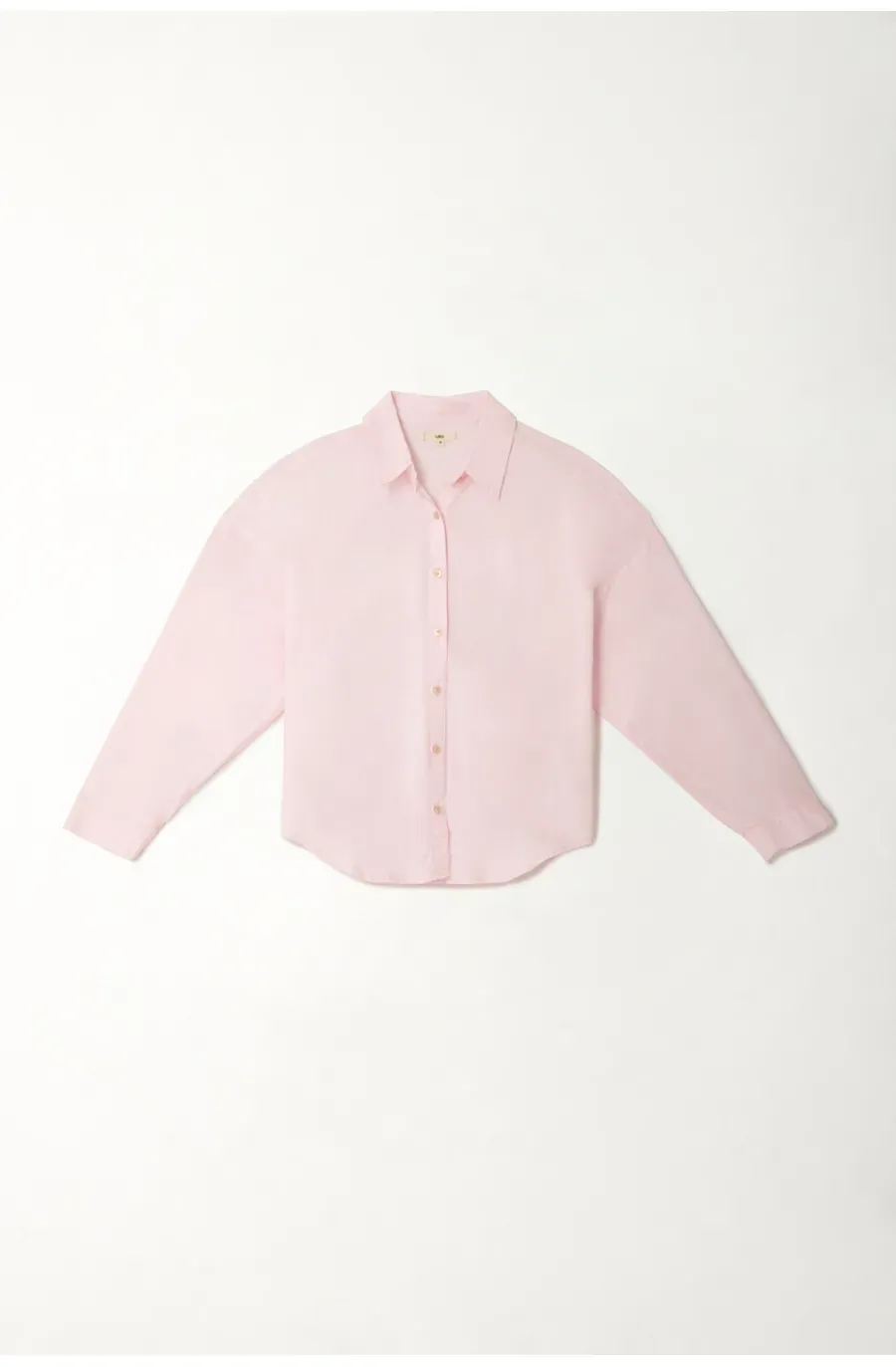 Camisa clásica rosada para mujer