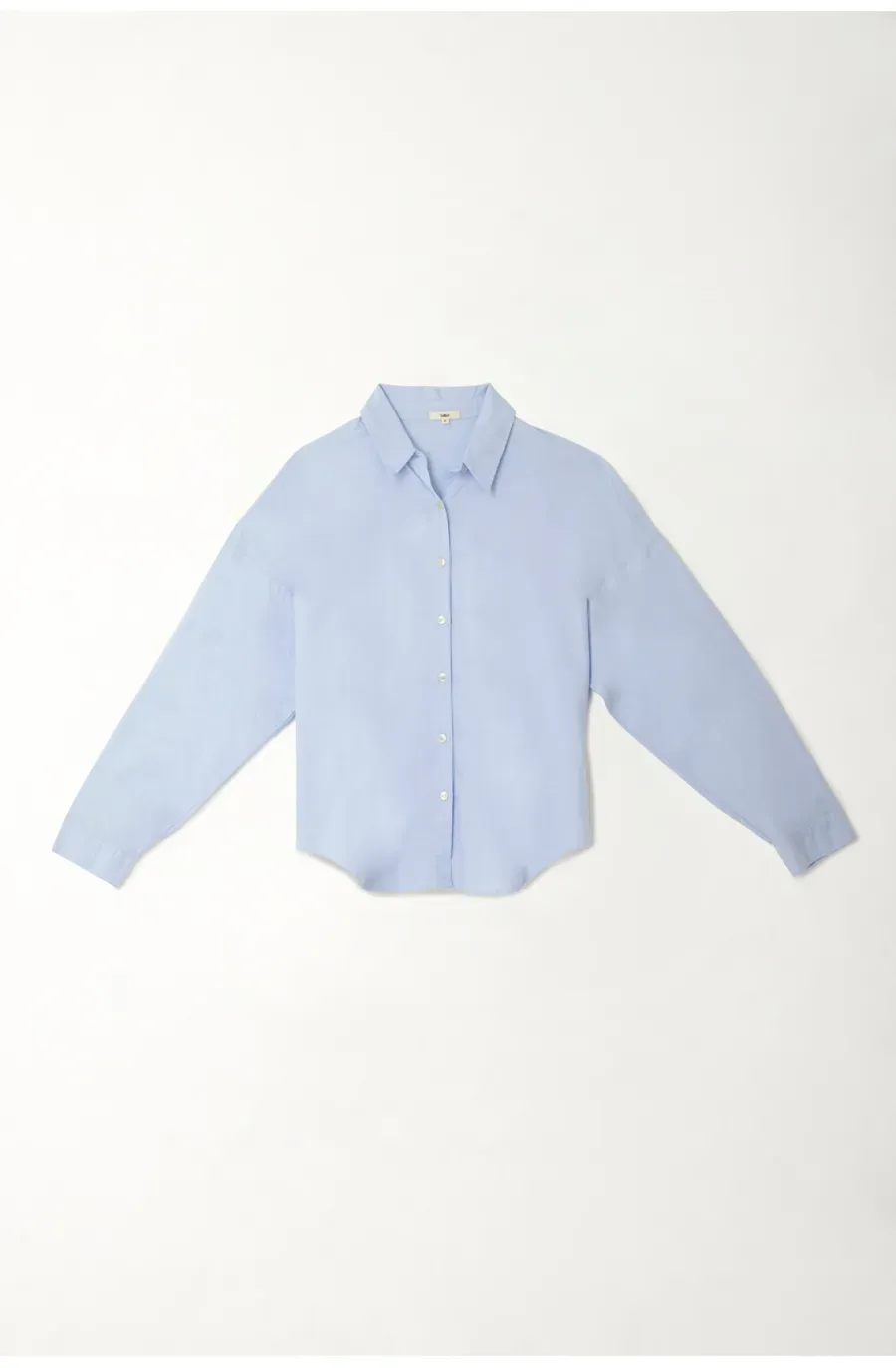 Camisa clásica azul para mujer