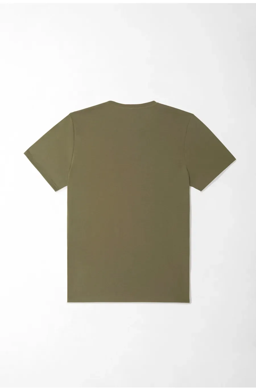 Camiseta para hombre de algodón verde oliva regular con gráfico