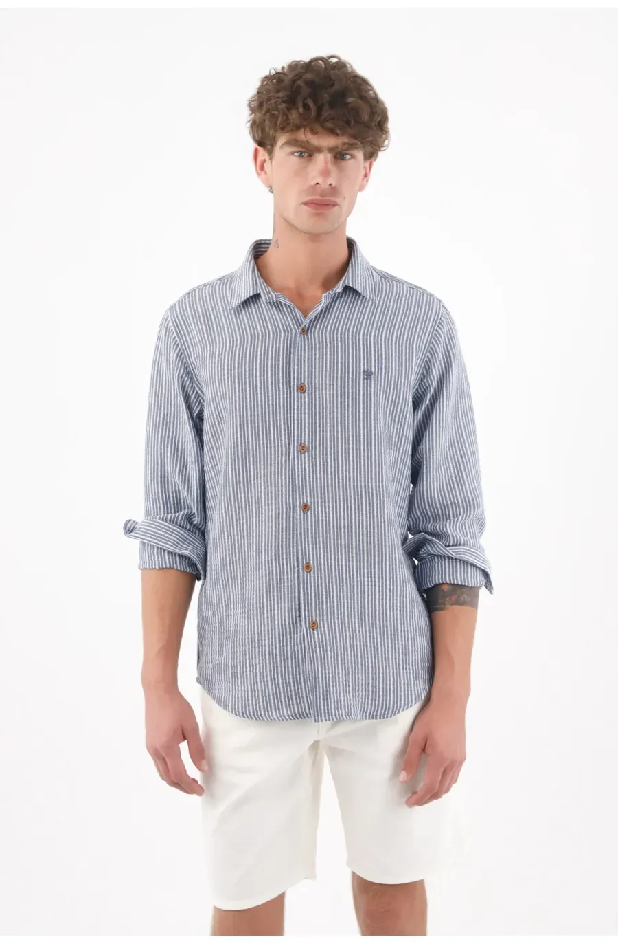 Camisa para hombre tennis, camisas entero manga larga
