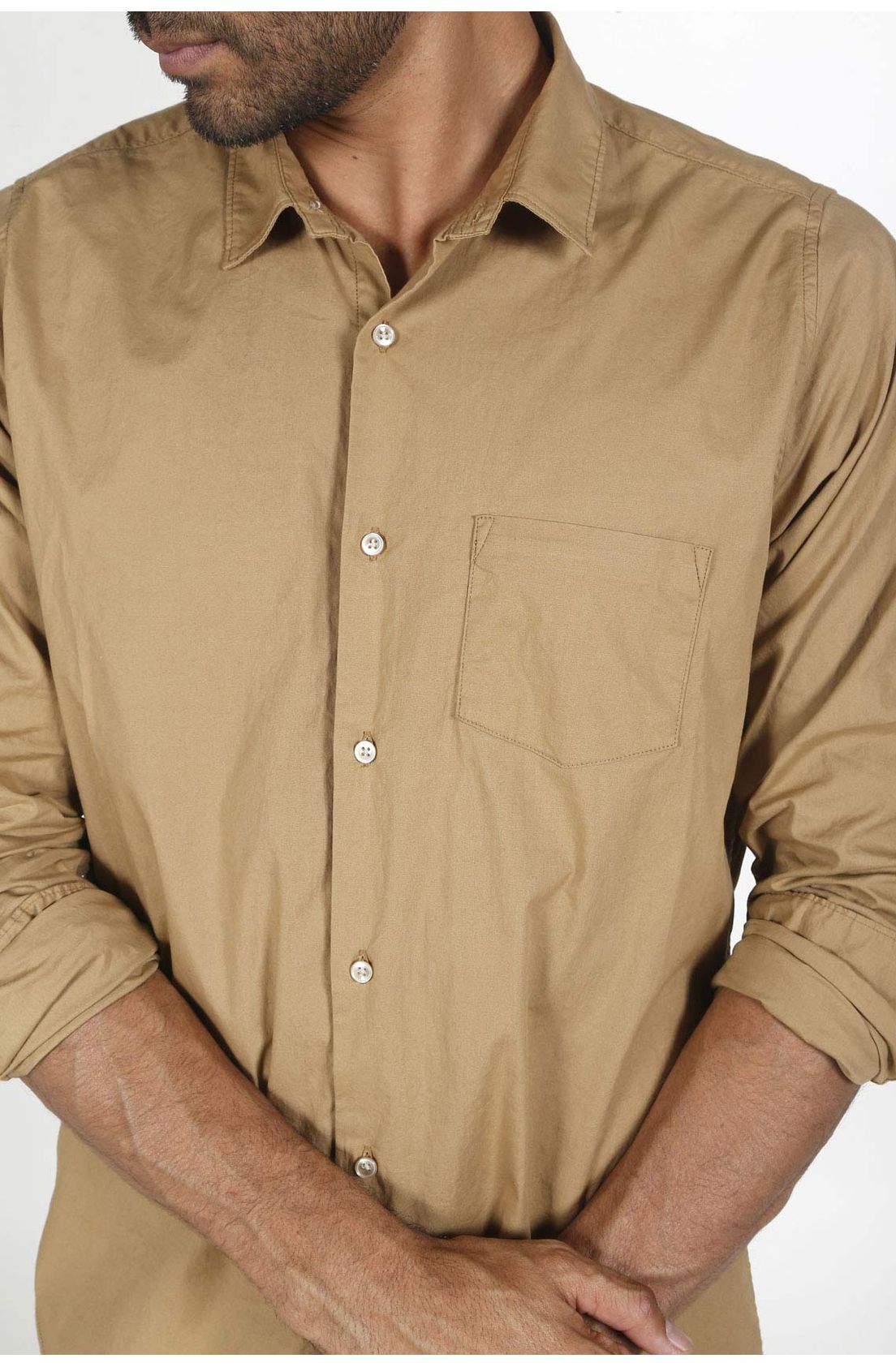 camisas cafes de hombre