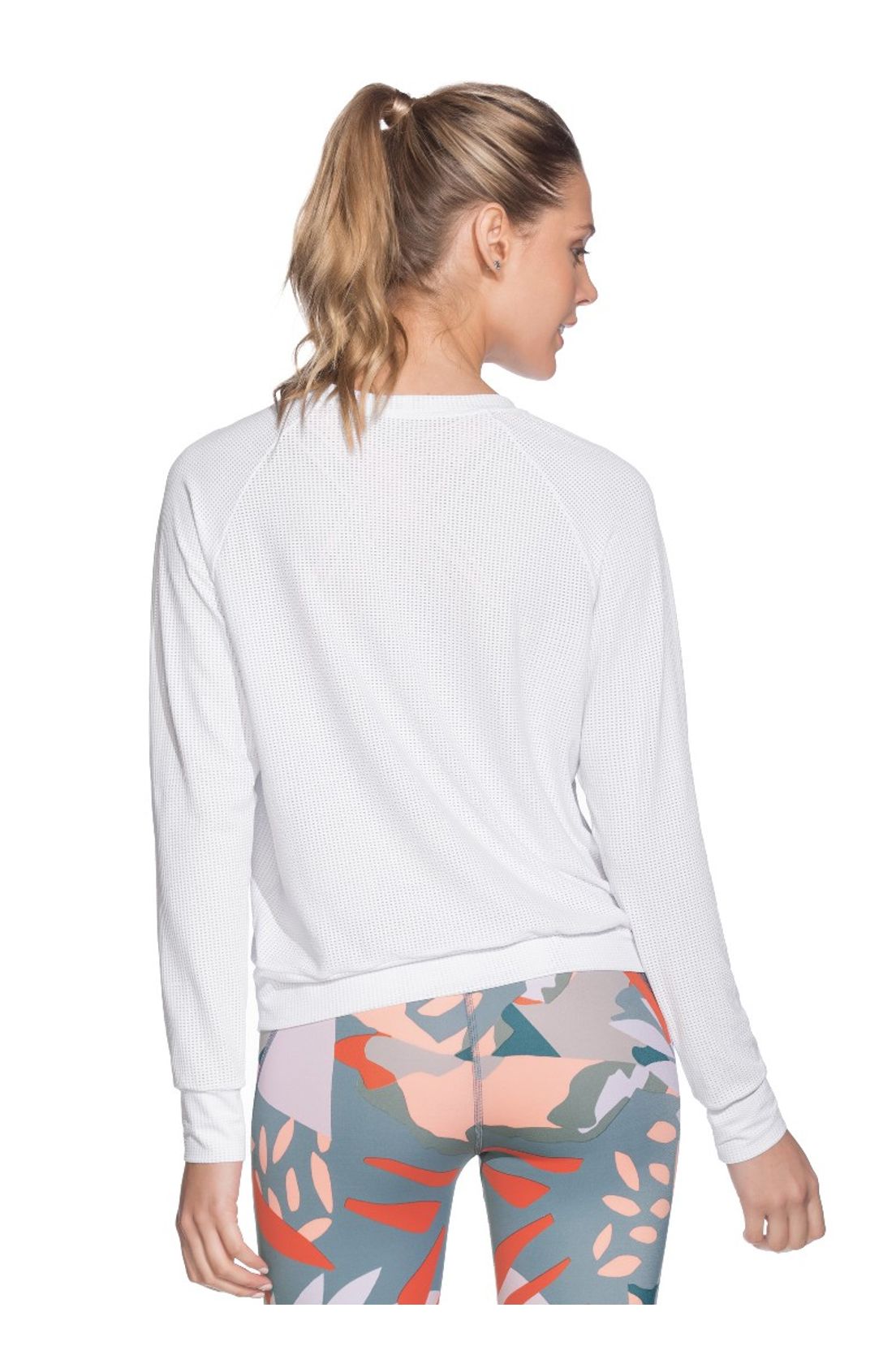 white mesh sweatshirt